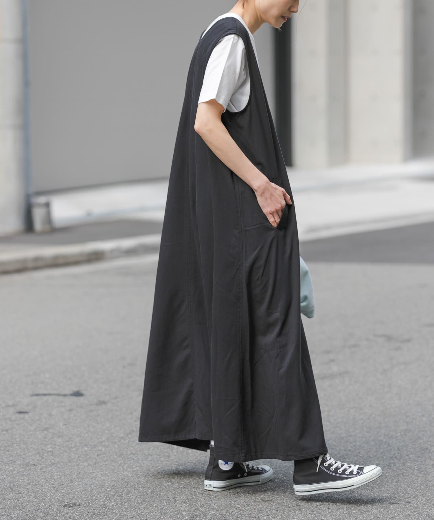 URBAN RESEARCH DOORS「FORK&SPOON　フロントタックフレアワンピース」|ワンピース|