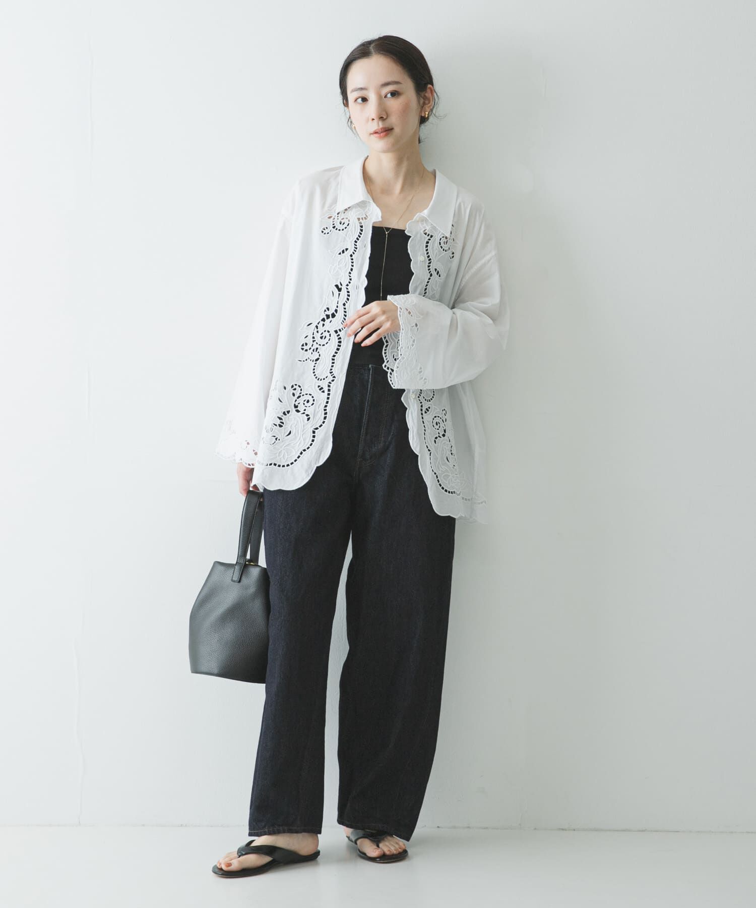 URBAN RESEARCH「カットワーク刺繍シャツ」|シャツ・ブラウス|
