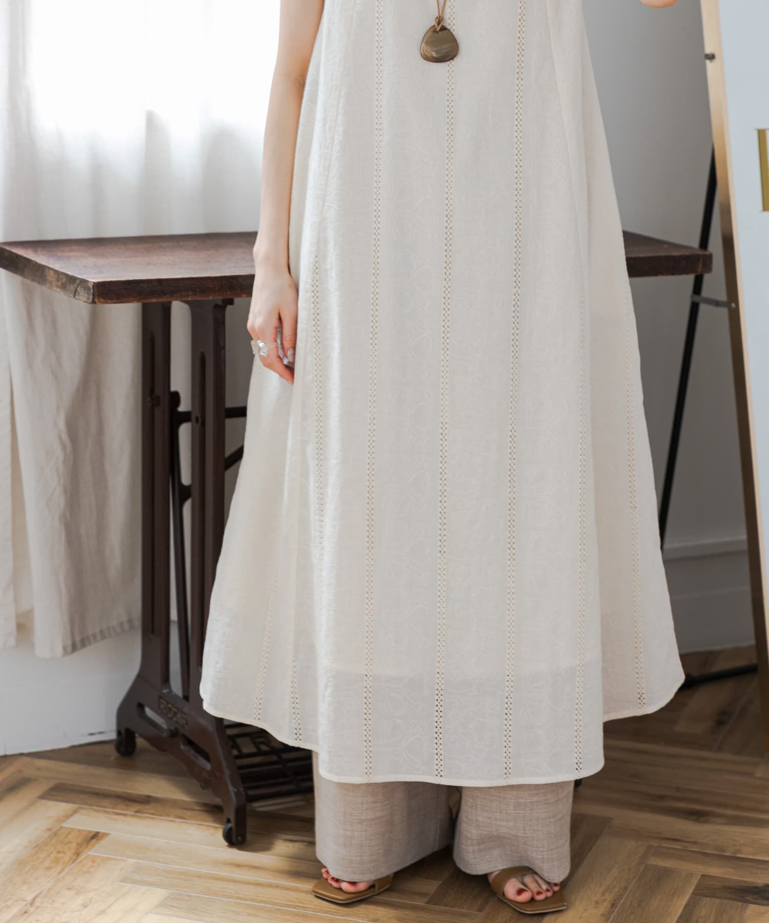 URBAN RESEARCH DOORS「レースノースリーブワンピース」|その他|