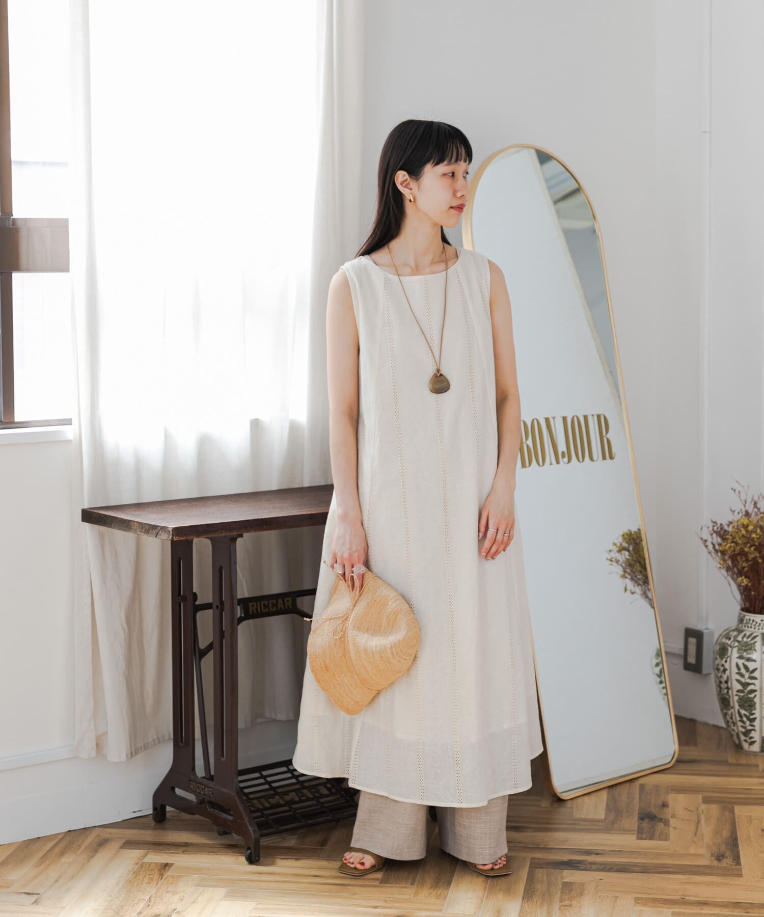 URBAN RESEARCH DOORS「レースノースリーブワンピース」|その他|