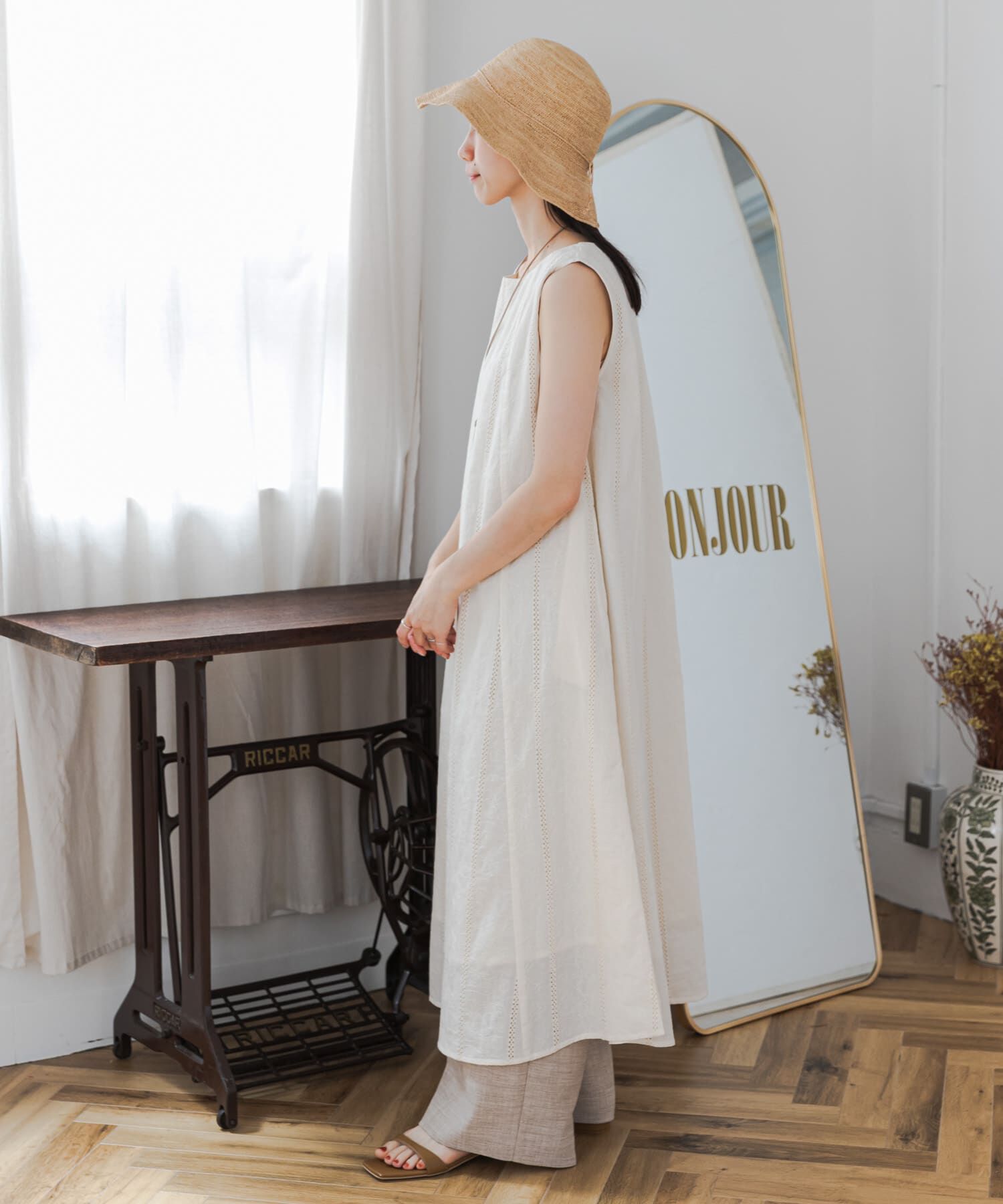 URBAN RESEARCH DOORS「レースノースリーブワンピース」|その他|