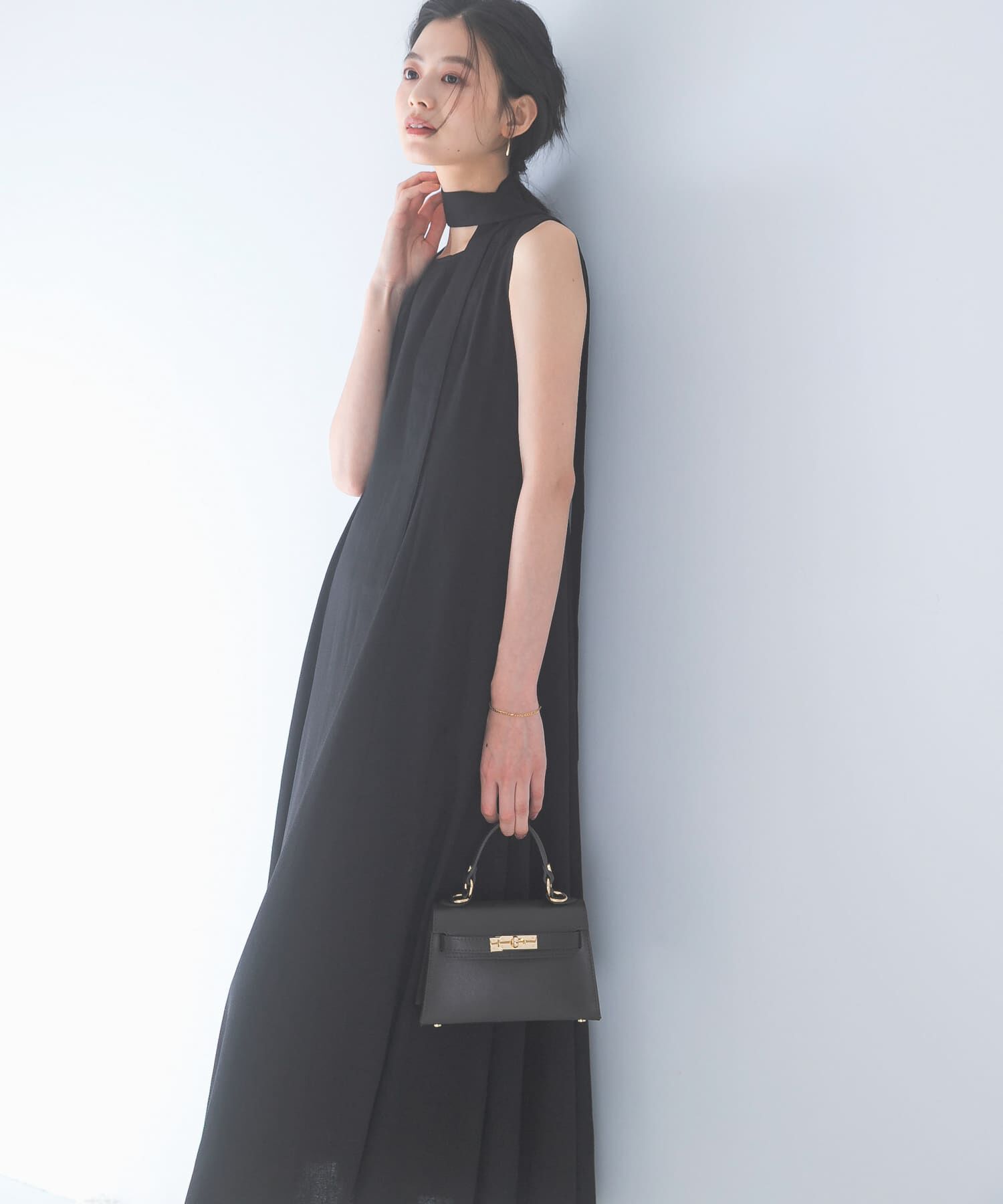 URBAN RESEARCH ROSSO「ベルト付フレアシルエットロングドレス」|その他|