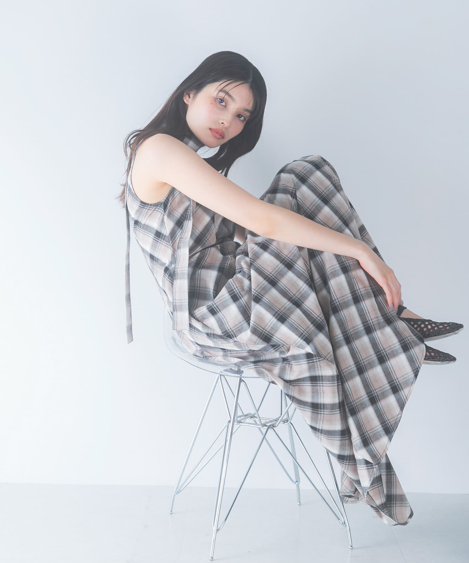 URBAN RESEARCH ROSSO「ベルト付フレアシルエットロングドレス」|その他|