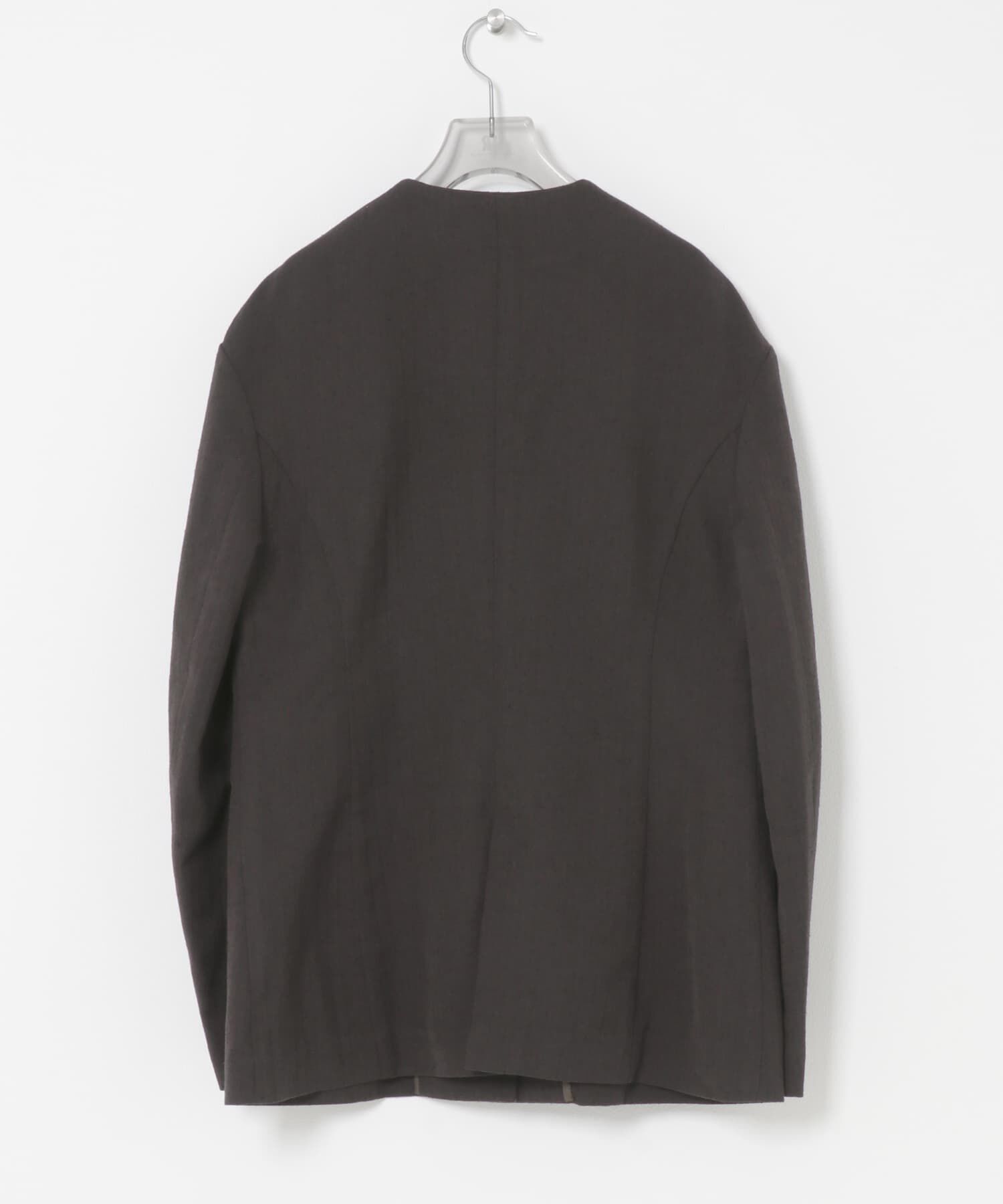 URBAN RESEARCH「new basic　WOOL LINEN SILK JACKET」|ノーカラージャケット|