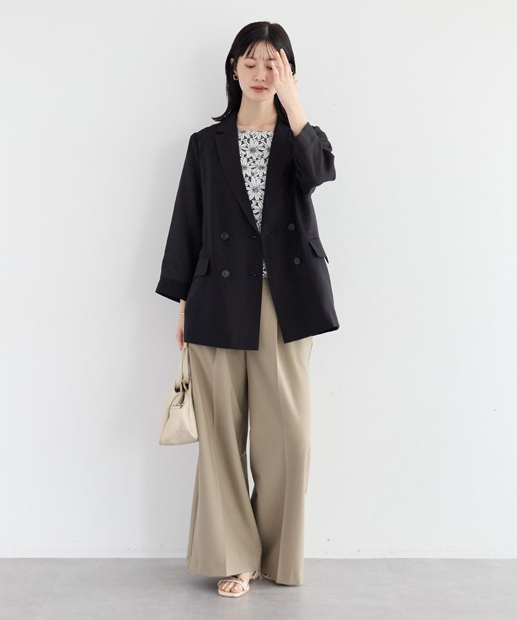 YECCA VECCA「【尾崎紗代子さん着用】シアーテーラードジャケット」|テーラードジャケット|