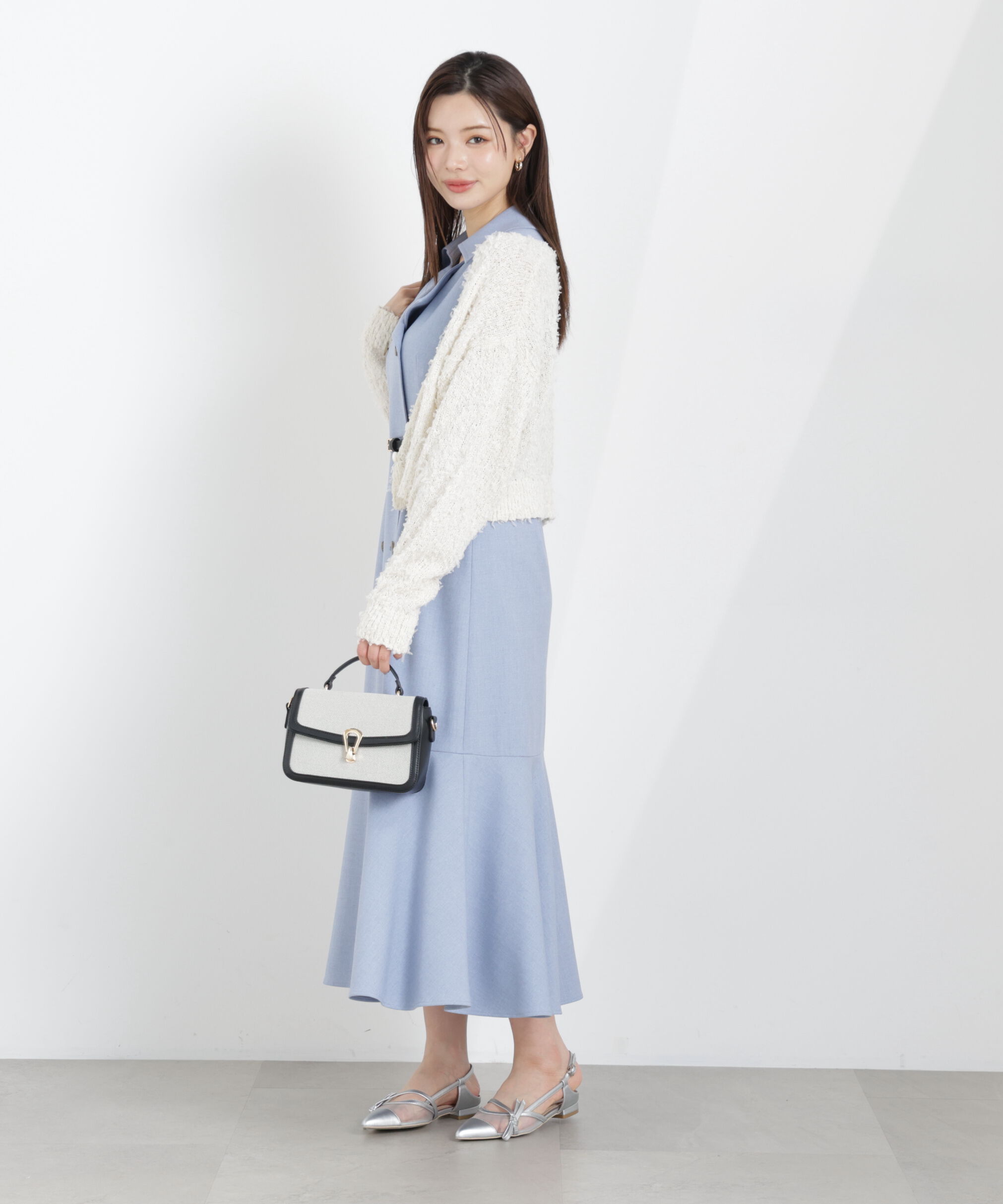 PROPORTION BODY DRESSING「テープヤーンカーディガン　26SS」|カーディガン|
