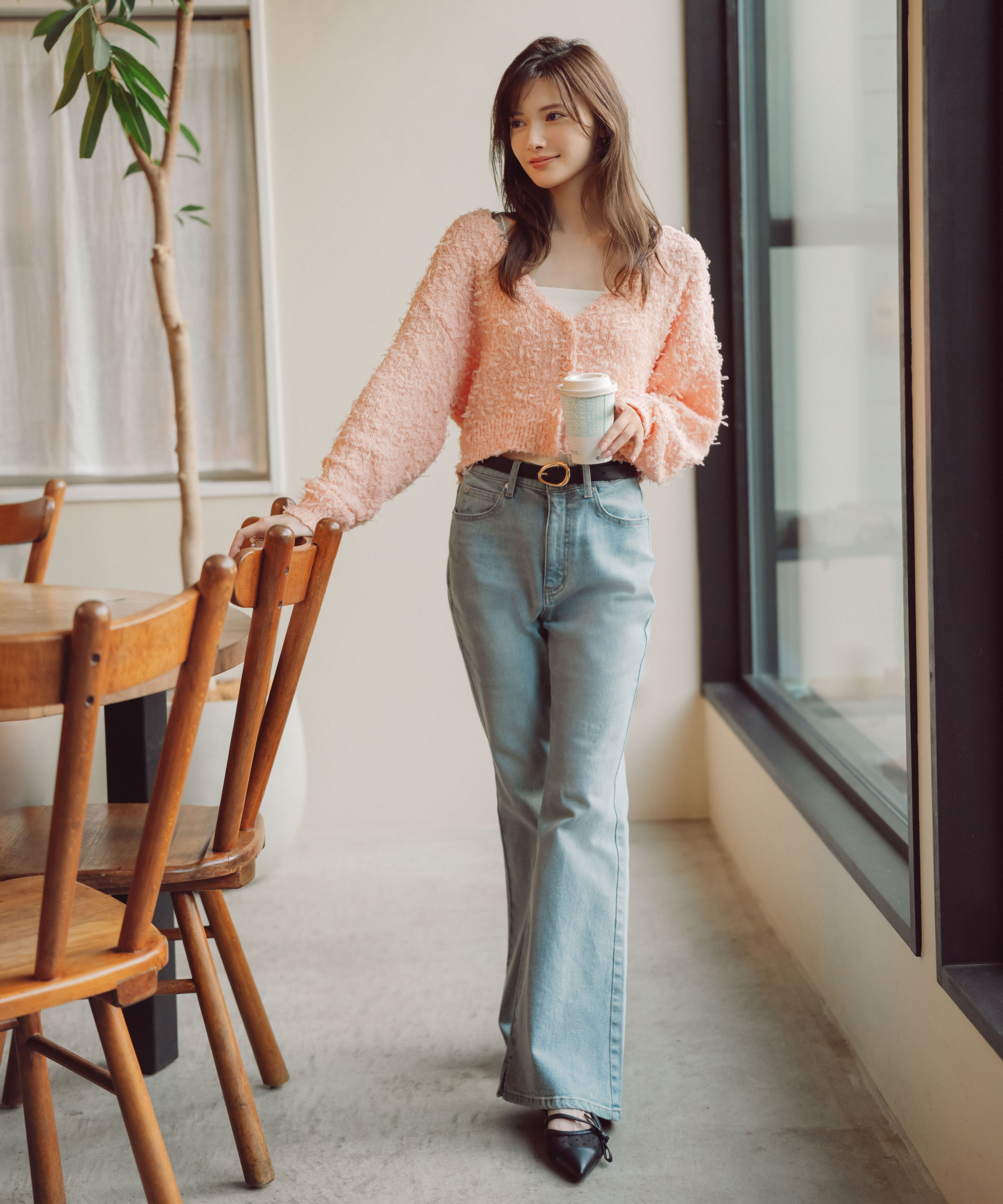 PROPORTION BODY DRESSING「テープヤーンカーディガン　26SS」|カーディガン|