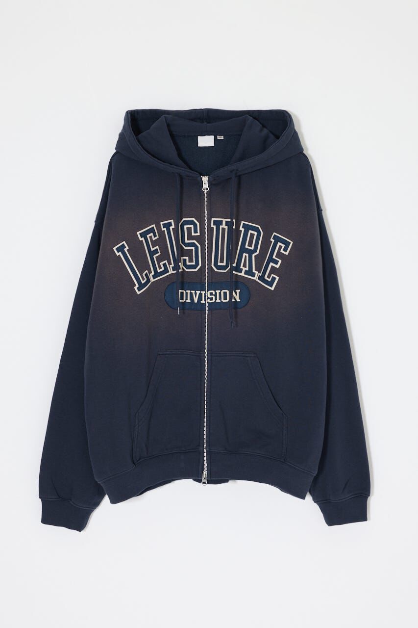 MOUSSY「UNIV PATCHED ZIP フーディ」|パーカー|NVY
