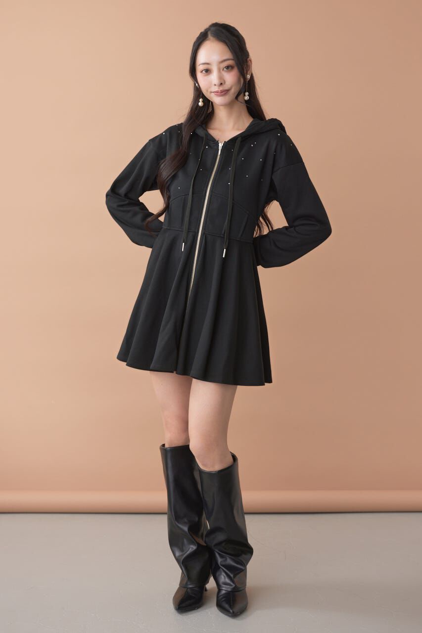 rienda「フーディーミニカットワンピース」|ワンピース|