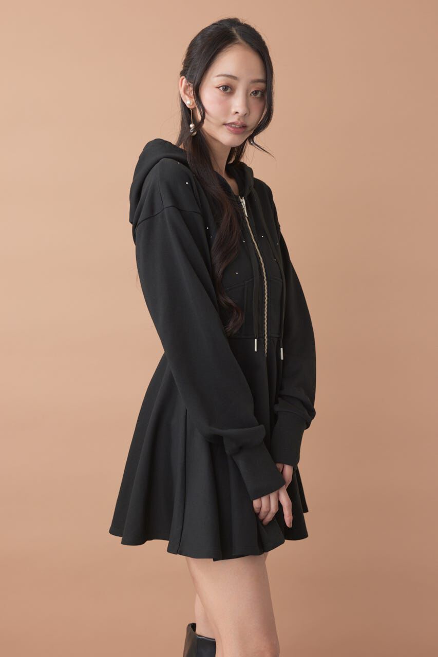 rienda「フーディーミニカットワンピース」|ワンピース|