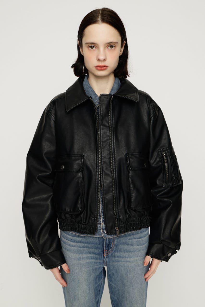 SLY「WASHED PUFFER SHORT ブルゾン」|ブルゾン・スタジャン|