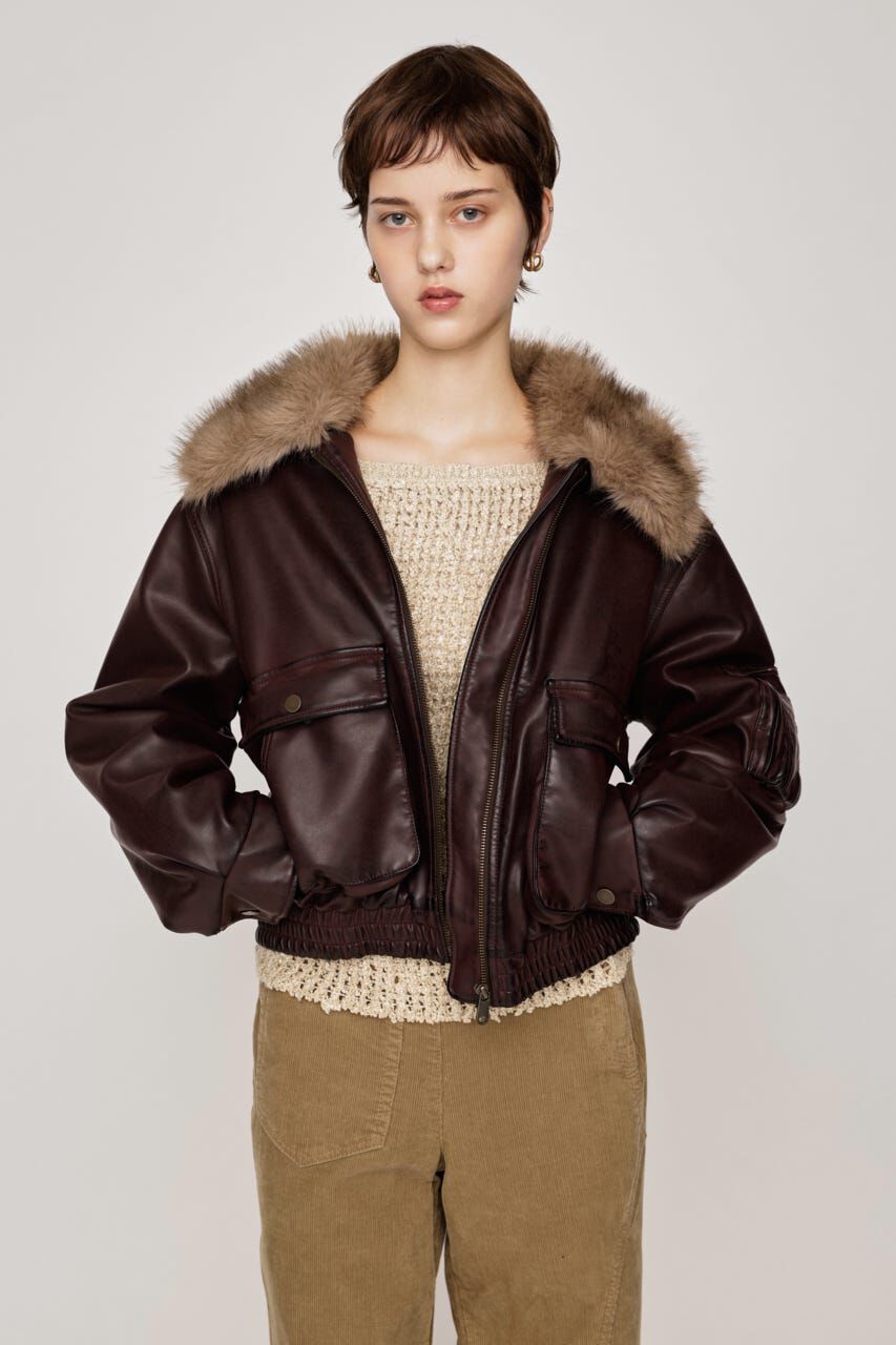 SLY「WASHED PUFFER SHORT ブルゾン」|ブルゾン・スタジャン|