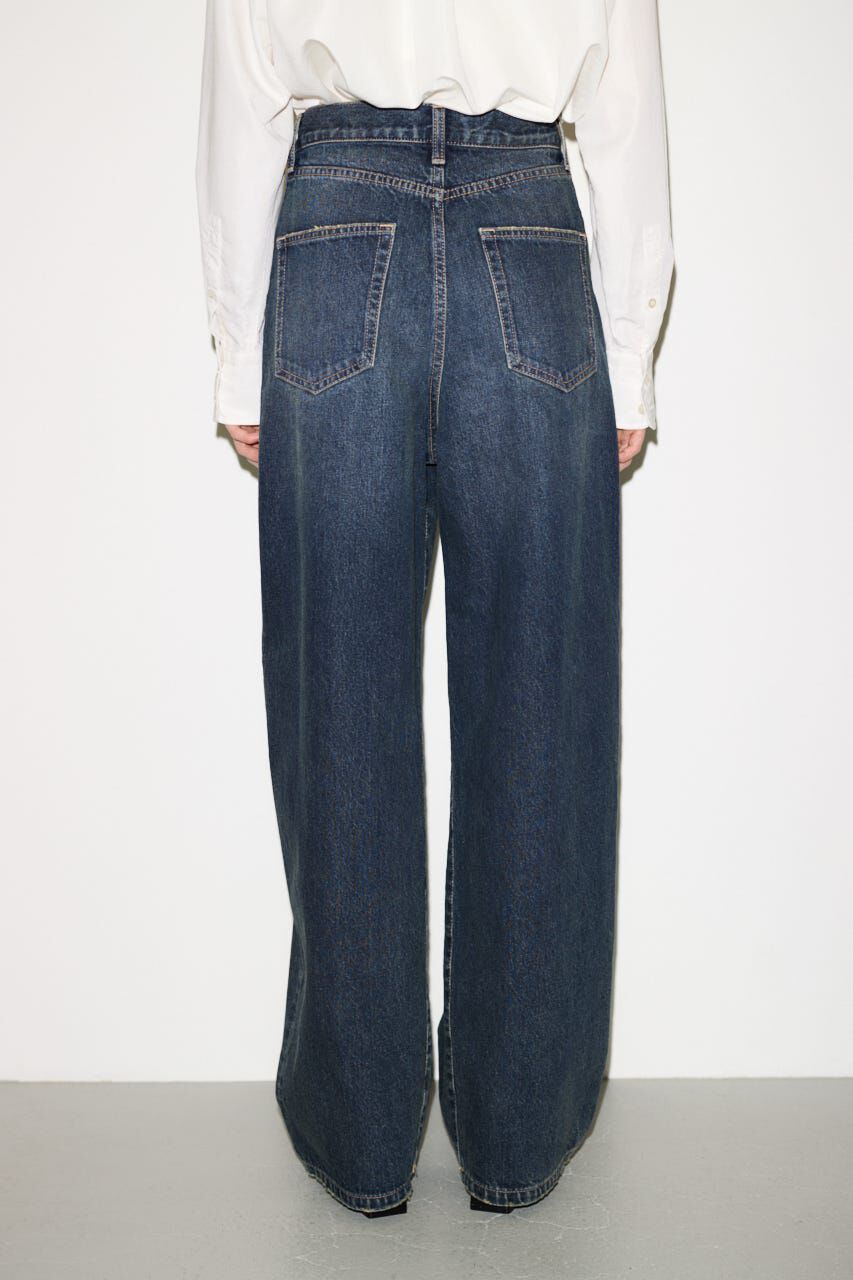 SLY「BUTTONFLY TUCK LOOSE PT-AB」|デニム|