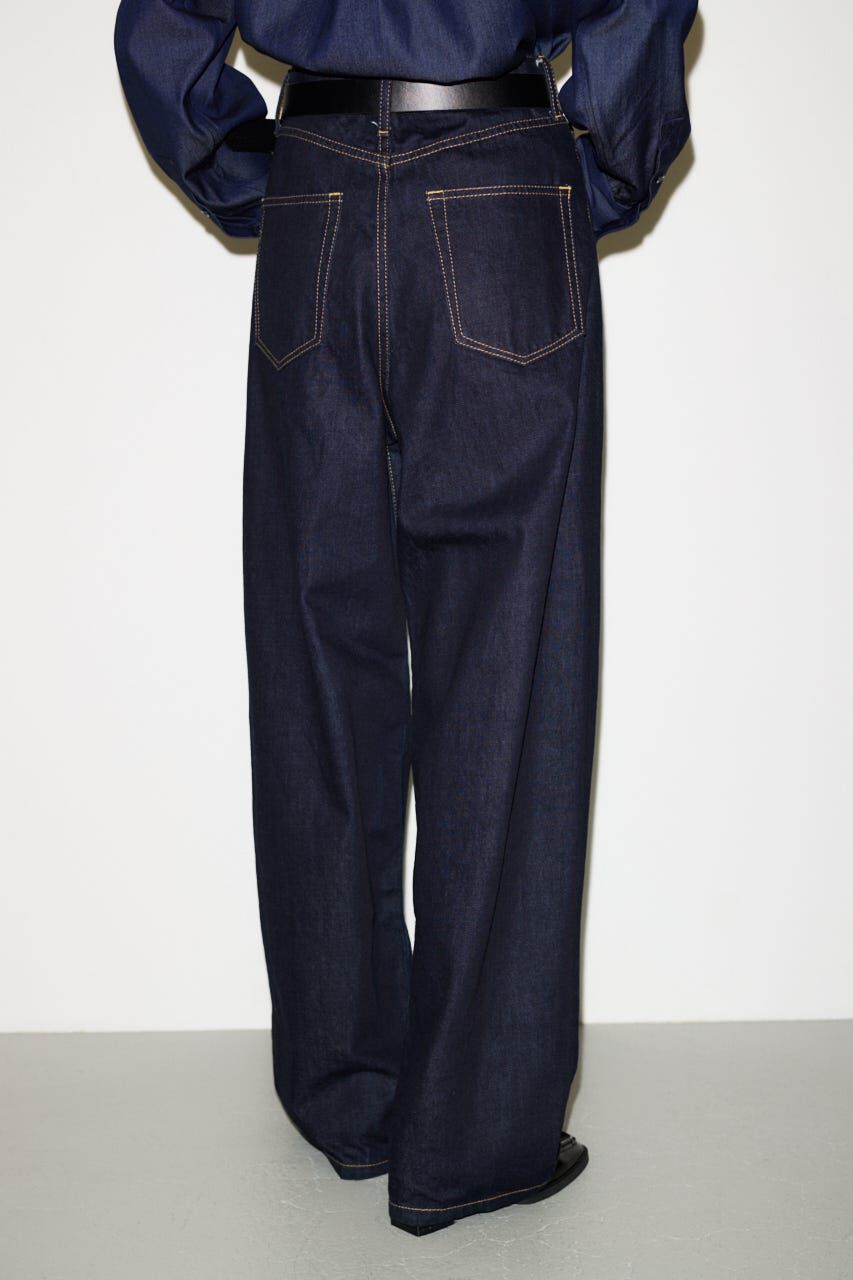 SLY「BUTTONFLY TUCK LOOSE PT-AB」|デニム|