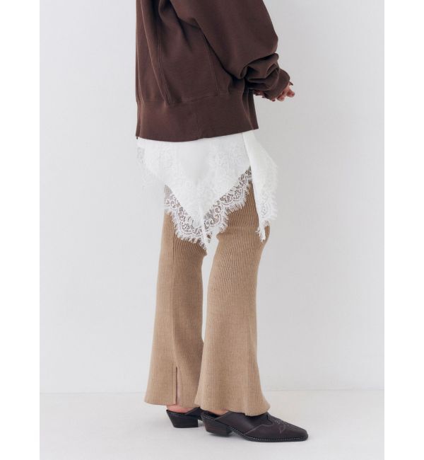 Ungrid「リブニットフレアパンツ」|その他|