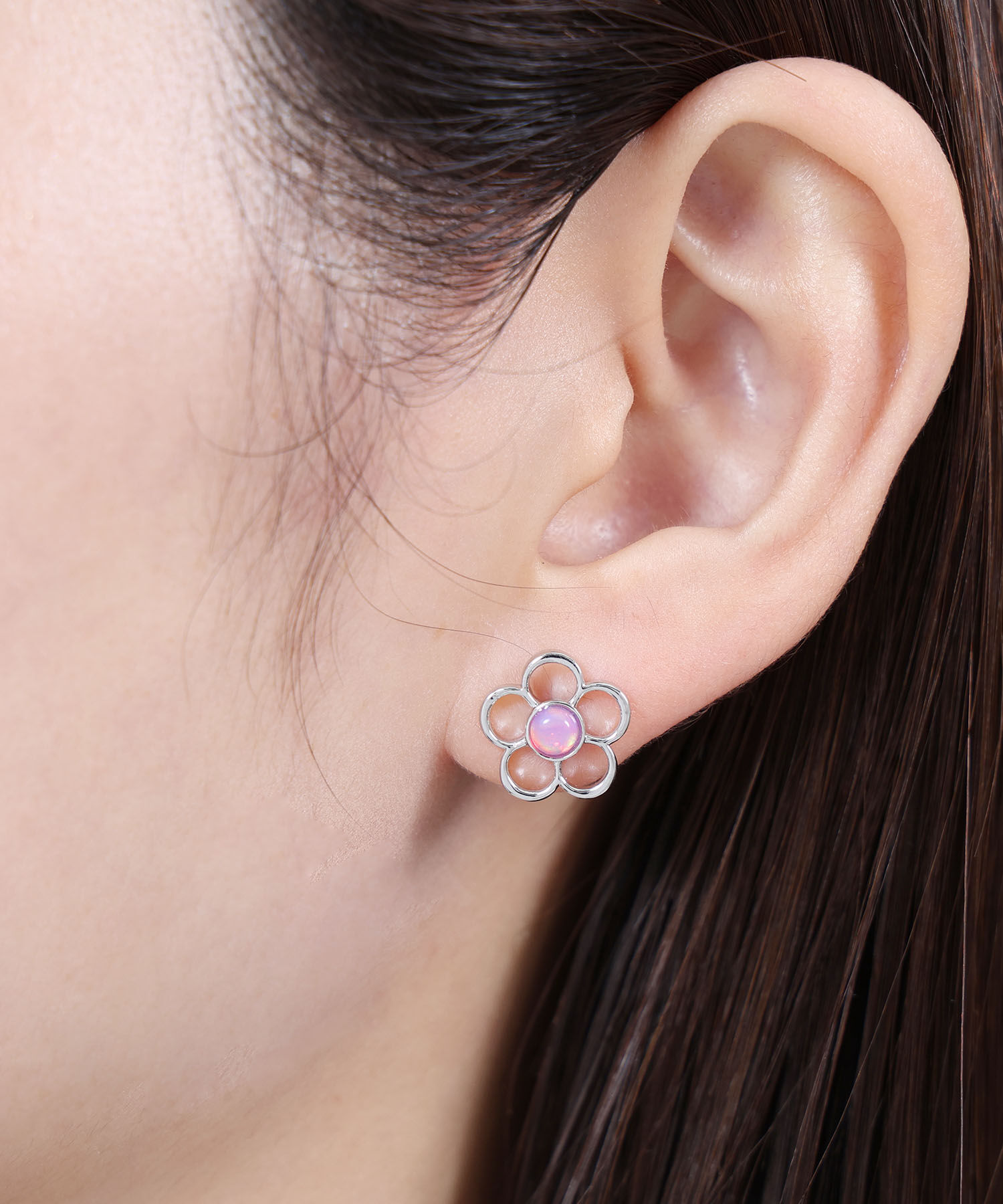 MARY QUANT「ソライロエポ ピアス」|ピアス|ピンク