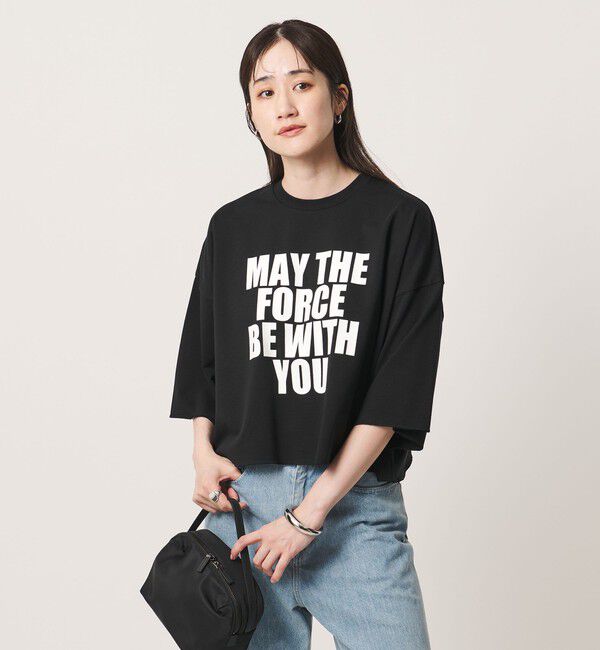 UNITED ARROWS「＜SACRA＞ビッグロゴ Tシャツ」|Tシャツ・カットソー|BLACK