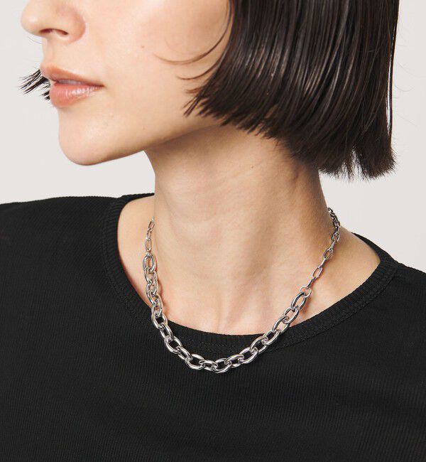 UNITED ARROWS「テーパード チェーンネックレス」|ネックレス|SILVER