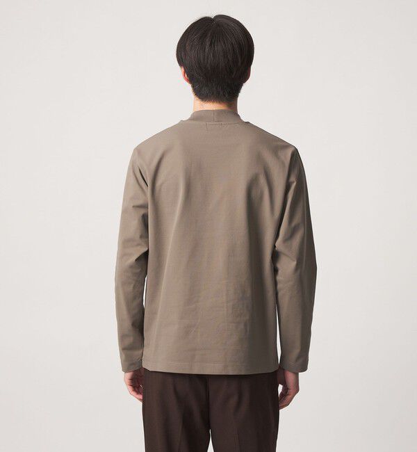 UNITED ARROWS green label relaxing「【WEB限定】JUST fit クリーン カノコ モックネック 長袖 Tシャツ -抗菌-」|Tシャツ・カットソー|