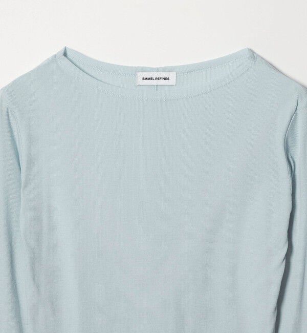 EMMEL REFINES「＜EMMEL REFINES＞EM テレコ ボートネック プルオーバー」|Tシャツ・カットソー|