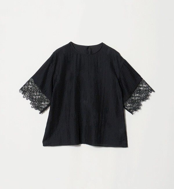 UNITED ARROWS green label relaxing「シアー チェック ブラウス」|シャツ・ブラウス|