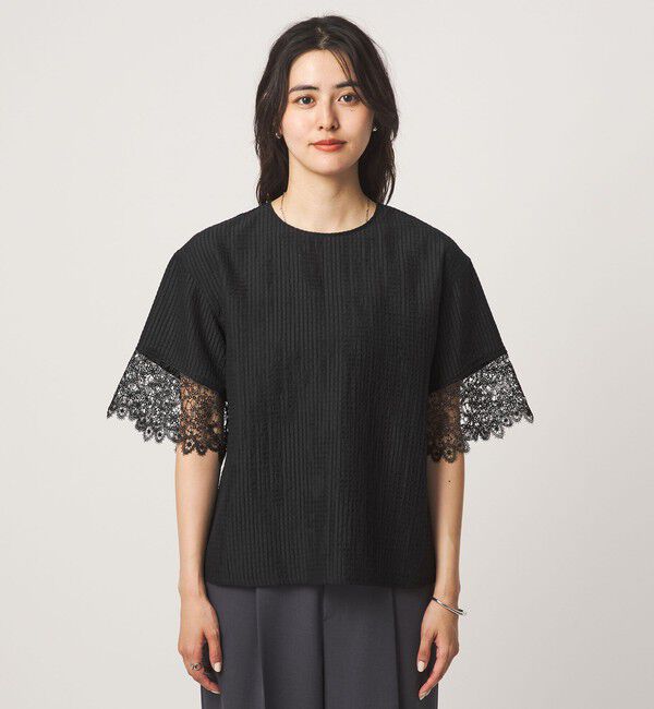 UNITED ARROWS green label relaxing「シアー チェック ブラウス」|シャツ・ブラウス|