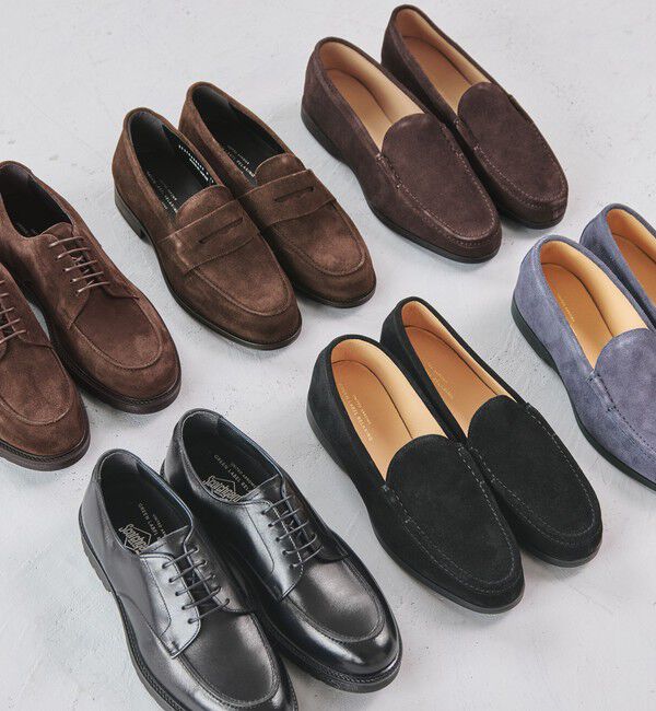 UNITED ARROWS green label relaxing「GLR ハッスイ アクティブ スエード Uチップ レザーシューズ ドレスシューズ -撥水-」|ビジネス・ドレスシューズ|