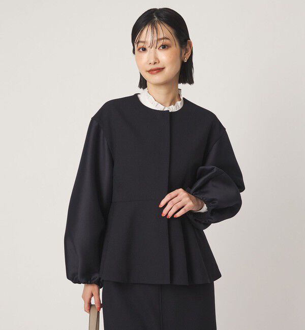 UNITED ARROWS green label relaxing「［size SHORTあり］fleurie(フルリー) フォルム ジャケット」|ノーカラージャケット|