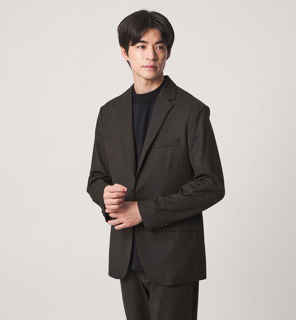UNITED ARROWS green label relaxing「ウォッシャブル サージ ナロー ジャケット -２WAYストレッチ-」|テーラードジャケット|