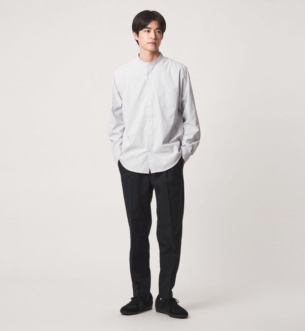 UNITED ARROWS green label relaxing「MULTI FUNCTION ピンオックス バンドカラー 長袖シャツ -UVカット・吸水速乾・遮熱-」|シャツ・ブラウス|