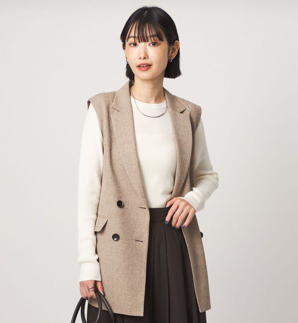 UNITED ARROWS green label relaxing「＜1_OF MINE＞リブ クルーネック ロングスリーブ プルオーバー ニット マシンウォッシャブル」|ニット・セーター|