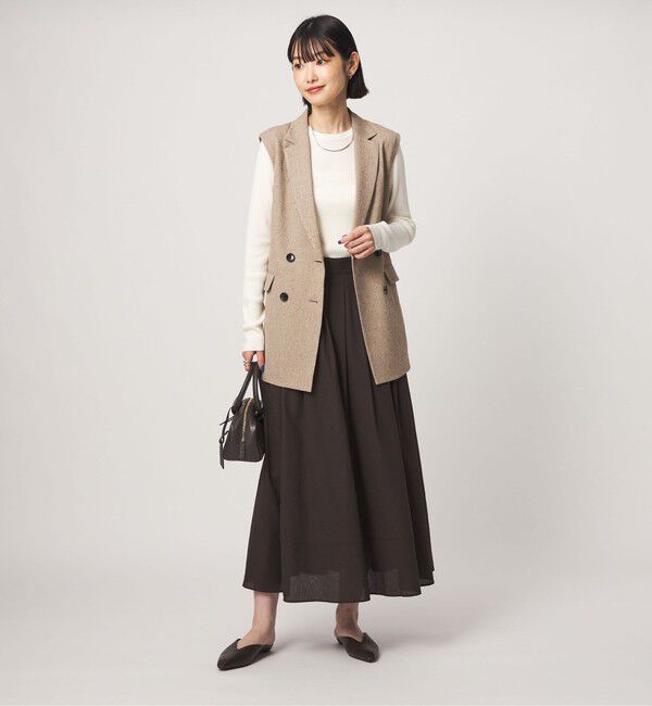 UNITED ARROWS green label relaxing「＜1_OF MINE＞リブ クルーネック ロングスリーブ プルオーバー ニット マシンウォッシャブル」|ニット・セーター|