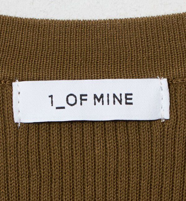 UNITED ARROWS green label relaxing「＜1_OF MINE＞リブ クルーネック ロングスリーブ プルオーバー ニット マシンウォッシャブル」|ニット・セーター|