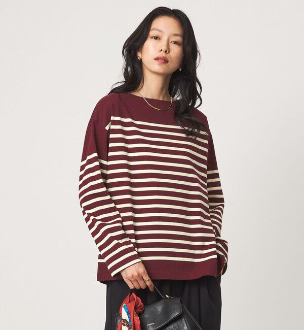 UNITED ARROWS green label relaxing「バスクボーダー ロングスリーブ プルオーバー カットソー」|Tシャツ・カットソー|WINE