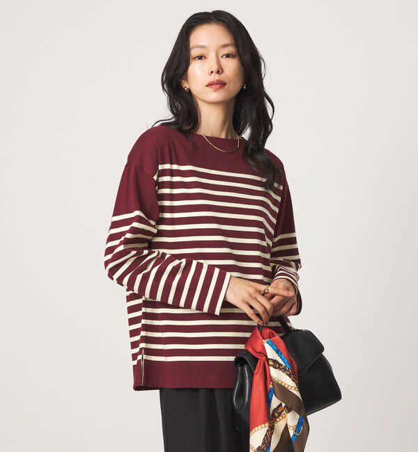 UNITED ARROWS green label relaxing「バスクボーダー ロングスリーブ プルオーバー カットソー」|Tシャツ・カットソー|