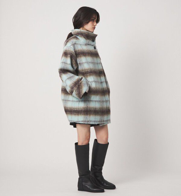 EMMEL REFINES「＜EMMEL REFINES＞EM シャギー チェック ミディアム コート」|その他|