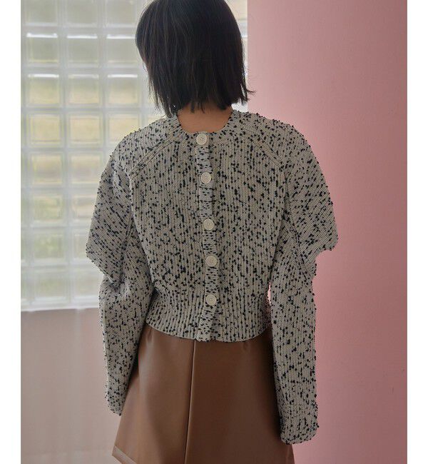 EMMEL REFINES「＜EMMEL REFINES＞EM タックインスリーブ 2WAY ニット」|ニット・セーター|