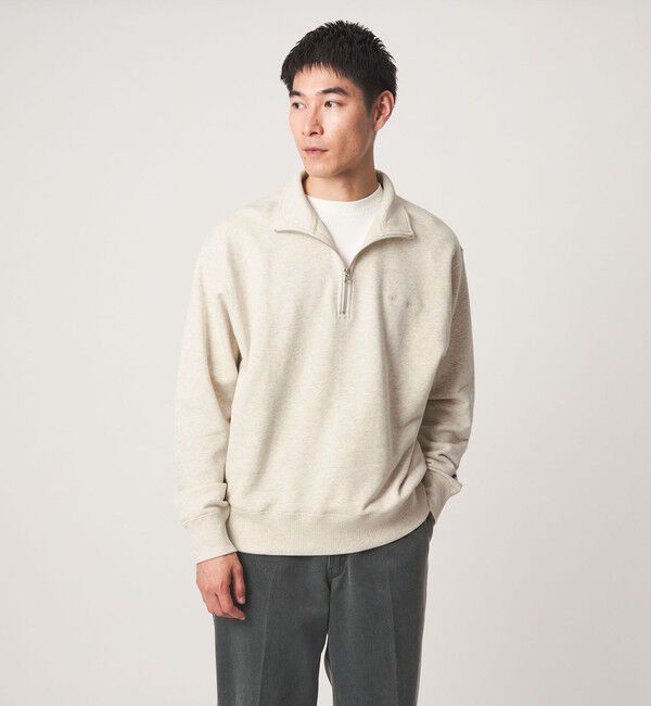 UNITED ARROWS green label relaxing「【別注】＜Champion＞ハーフジップ 長袖 スウェット」|スウェット・ジャージ|NATURAL