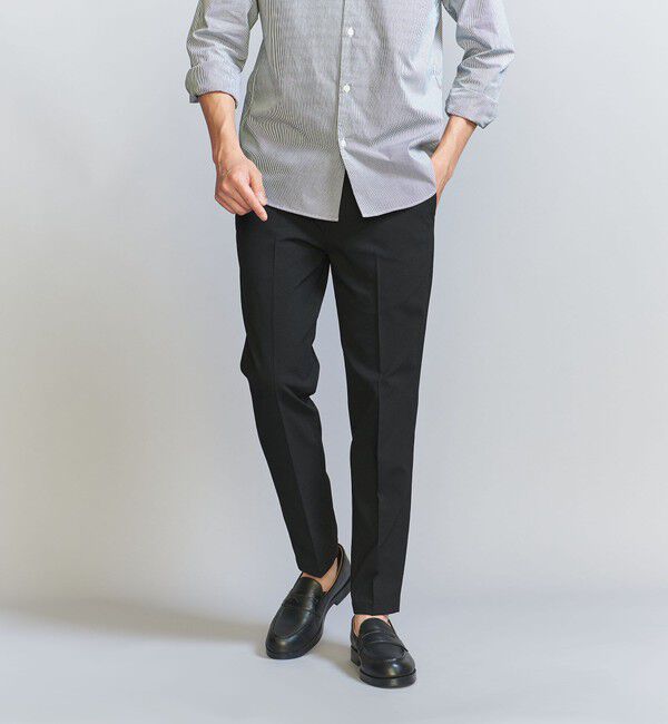 BEAUTY&YOUTH UNITED ARROWS「【WEB限定 WARDROBE SMART】ソロテックス オールシーズン パンツ」|スラックス|BLACK
