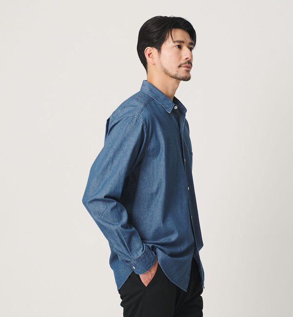 BEAUTY&YOUTH UNITED ARROWS「【WEB限定 WARDROBE SMART】デニムシャツ」|シャツ・ブラウス|COBALT