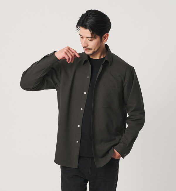 BEAUTY&YOUTH UNITED ARROWS「【WEB限定 WARDROBE SMART】ウールライク シャツ」|シャツ・ブラウス|