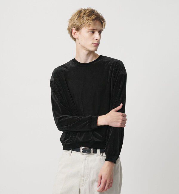 BEAUTY&YOUTH UNITED ARROWS「【WEB限定】シアーベロア スウェット Tシャツ」|Tシャツ・カットソー|