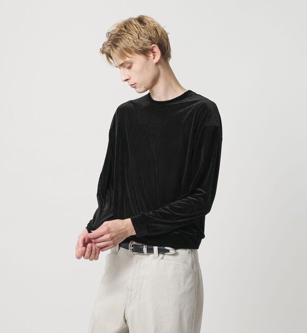 BEAUTY&YOUTH UNITED ARROWS「【WEB限定】シアーベロア スウェット Tシャツ」|Tシャツ・カットソー|