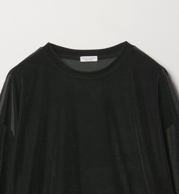 BEAUTY&YOUTH UNITED ARROWS「【WEB限定】シアーベロア スウェット Tシャツ」|Tシャツ・カットソー|