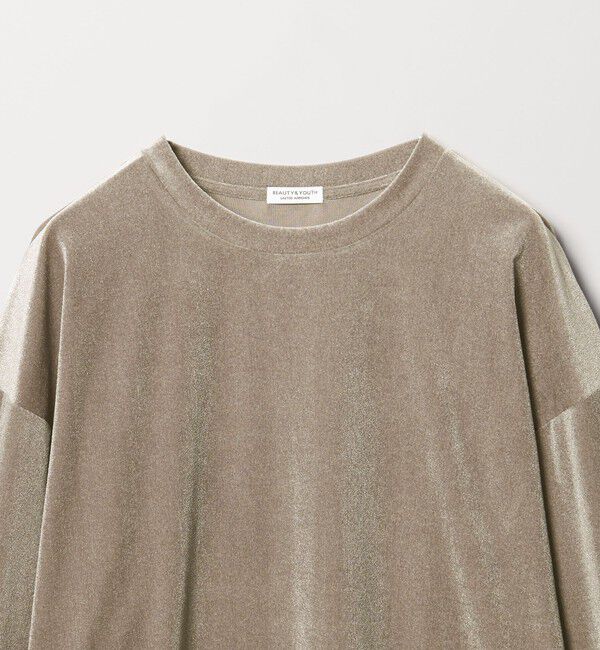 BEAUTY&YOUTH UNITED ARROWS「【WEB限定】シアーベロア スウェット Tシャツ」|Tシャツ・カットソー|