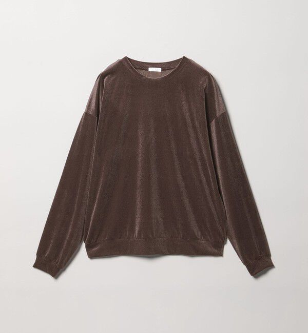 BEAUTY&YOUTH UNITED ARROWS「【WEB限定】シアーベロア スウェット Tシャツ」|Tシャツ・カットソー|DK.BROWN