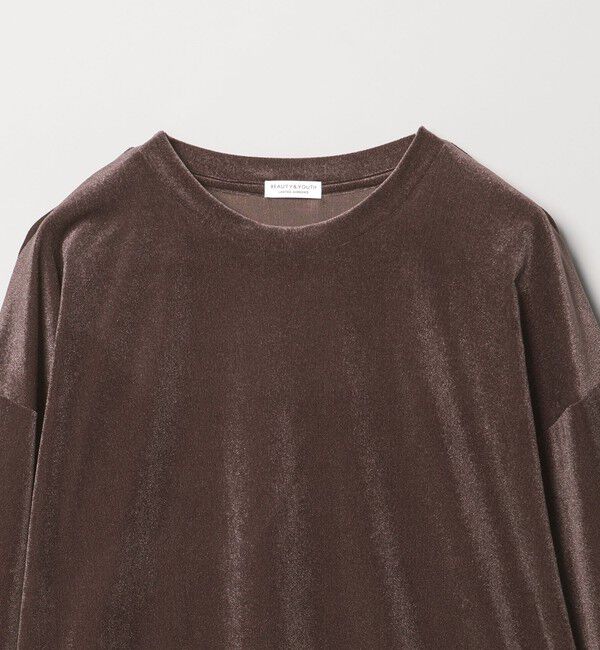 BEAUTY&YOUTH UNITED ARROWS「【WEB限定】シアーベロア スウェット Tシャツ」|Tシャツ・カットソー|