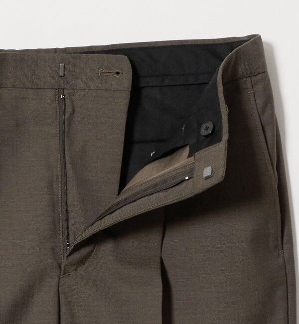 BEAUTY&YOUTH UNITED ARROWS「ウールブレンド 1プリーツ テーパード スラックス NO.9 ウォッシャブル」|チノ|