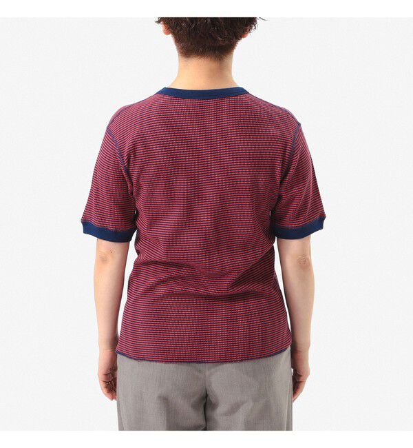 BEAMSBOY「【別注】Healthknit / ワッフル ボーダー Tシャツ」|Tシャツ・カットソー|
