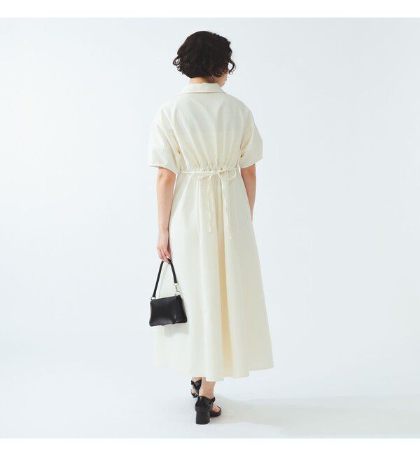 Ray BEAMS 「ハーフ ジップ シャツ ワンピース」|ワンピース|